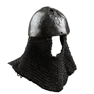 Medieval Cervelliere, 1250 - 1350, Aventail, 14th Cent.