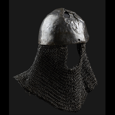 Medieval Cervelliere and Aventail