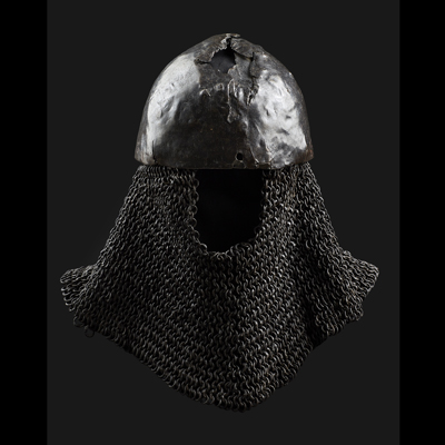 Medieval Cervelliere and Aventail