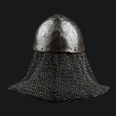 Medieval Cervelliere and Aventail