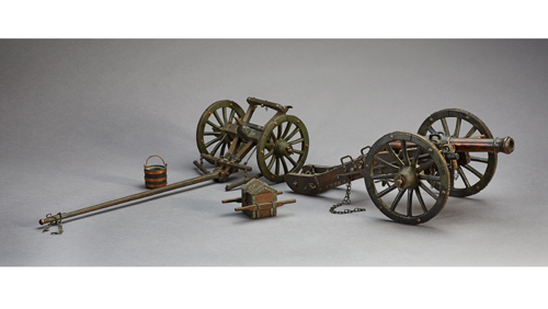 French miniature cannon, system Gribeauval, 19th cent